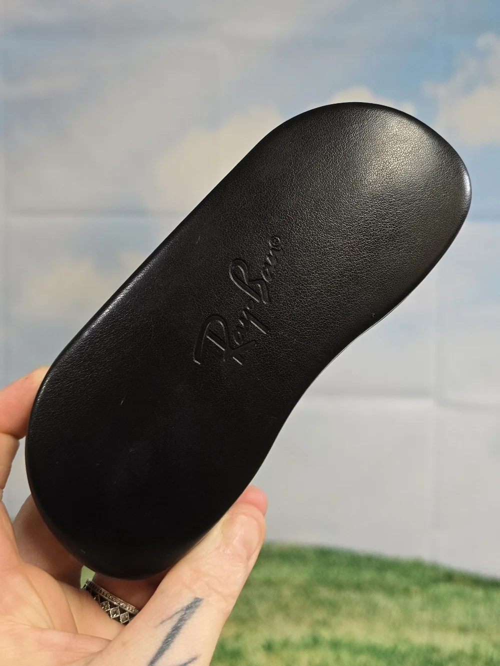 Ray-Ban Black Leather Glasses Hardcase